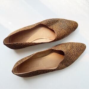Madewell The Lizbeth Pointed Flats Dotted Calf Hair
